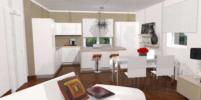 Cucina a vista sul soggiorno: un progetto per sfruttare bene lo ... Arredare sala con cucina a vista