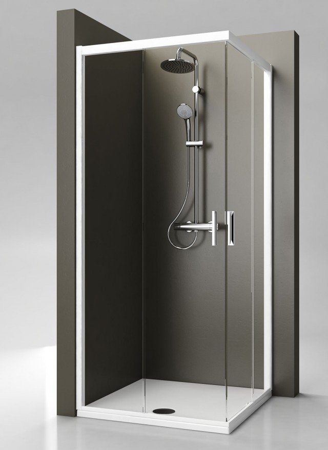 cabina doccia Strada di Ideal Standard e apertura ad angolo cabina doccia Strada di Ideal Standard e apertura ad angolo
