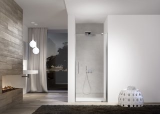 porta per nicchia Slim di Ideagroup in extrabrill trasparente porta per nicchia Slim di Ideagroup in extrabrill trasparente