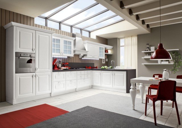 Afrodite di Arrex Le Cucine è un modello dal fascino tradizionale grazie allo stile classico e alla finitura bianco lucido. Il piano di lavoro e i fianchi sono in laminato scuro, la maniglia invece è bianca. Prezzo su richiesta. www.arrex.it Afrodite di Arrex Le Cucine è un modello dal fascino tradizionale grazie allo stile classico e alla finitura bianco lucido. Il piano di lavoro e i fianchi sono in laminato scuro, la maniglia invece è bianca. Prezzo su richiesta. www.arrex.it