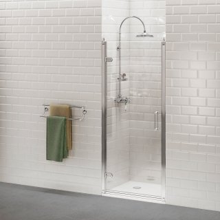 porta per doccia di Burlington con profilo in alluminio anodizzato porta per doccia di Burlington con profilo in alluminio anodizzato