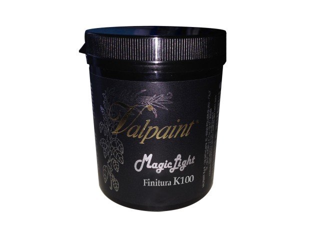 La pittura trasparente all’acqua che assorbe la luce naturale è opaca e traspirante. Adatta per interni è pronta all’uso; un barattolo da 0,250 litri costa 28 euro Magic Light K100 di Valpaint www.valpaint.it La pittura trasparente all’acqua che assorbe la luce naturale è opaca e traspirante. Adatta per interni è pronta all’uso; un barattolo da 0,250 litri costa 28 euro Magic Light K100 di Valpaint www.valpaint.it
