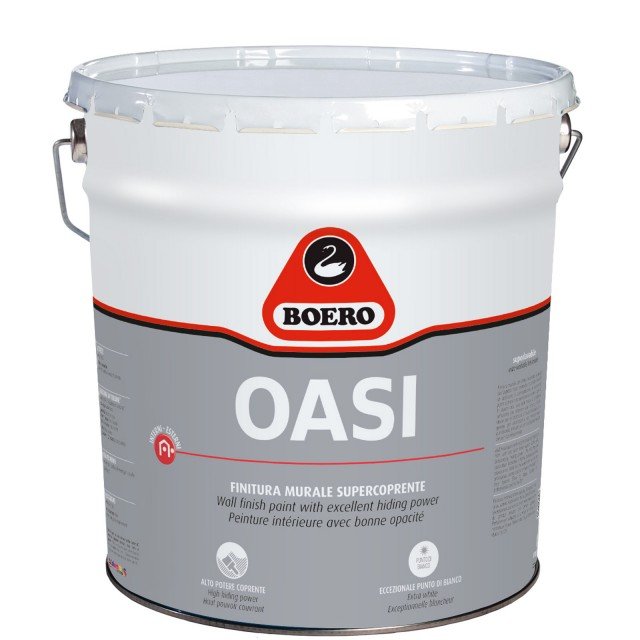 La finitura all’acqua supercoprente e superlavabile è adatta per interni ed esterni. Una latta da 14 litri costa 138,18 euro Oasi di Boero www.boero.it La finitura all’acqua supercoprente e superlavabile è adatta per interni ed esterni. Una latta da 14 litri costa 138,18 euro Oasi di Boero www.boero.it