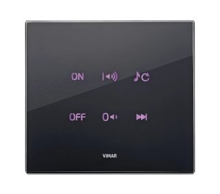 Eikon Tactil di Vimar è la tastiera touch a comandi domotici con retroilluminazione a led RGB integrata nel sistema Eikon Tactil di Vimar è la tastiera touch a comandi domotici con retroilluminazione a led RGB integrata nel sistema