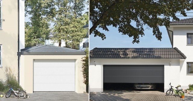 portone sezionale da garage RenoMatic 2015 di Hörmann con doppia parete portone sezionale da garage RenoMatic 2015 di Hörmann con doppia parete