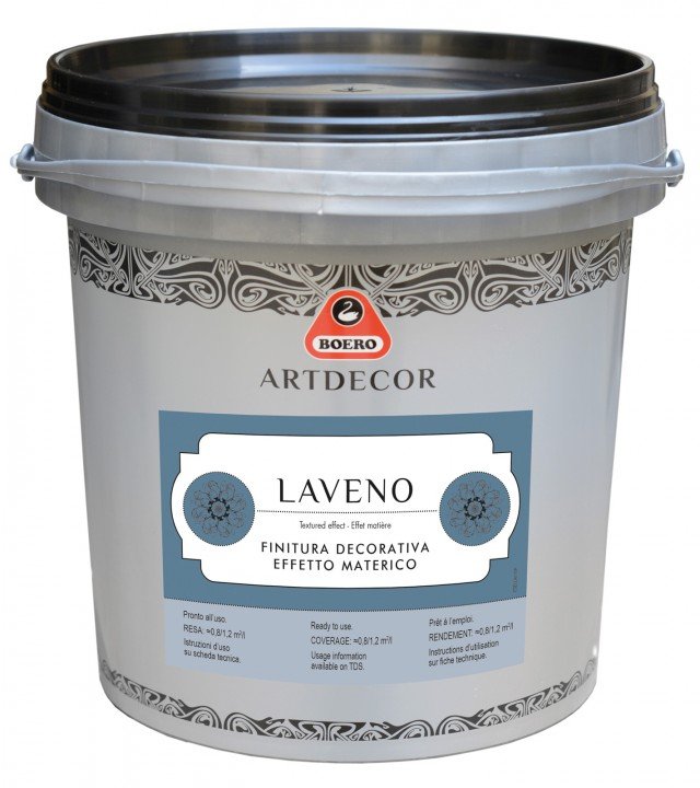 Il rivestimento materico decorativo a spessore per interni Laveno di Boero permette di riprodurre superfici per interni con l’aspetto dei materiali da costruzione e lapidei. Pronto all’uso, è utilizzabile su intonaco, gesso, cartongesso, legno, previa adeguata preparazione. Prezzo su richiesta Il rivestimento materico decorativo a spessore per interni Laveno di Boero permette di riprodurre superfici per interni con l’aspetto dei materiali da costruzione e lapidei. Pronto all’uso, è utilizzabile su intonaco, gesso, cartongesso, legno, previa adeguata preparazione. Prezzo su richiesta