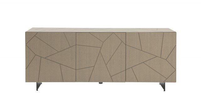 La madia Segno S3 di Riflessi ha un design lineare e le ante impreziosite da un grafismo delicato. L'apertura avviene per mezzo del sistema pushpull, i piedini sono in alluminio lucido. Misura L 198 x P 50 x H 66 cm. Prezzo 4.331 euro circa. www.riflessisrl.it La madia Segno S3 di Riflessi ha un design lineare e le ante impreziosite da un grafismo delicato. L'apertura avviene per mezzo del sistema pushpull, i piedini sono in alluminio lucido. Misura L 198 x P 50 x H 66 cm. Prezzo 4.331 euro circa. www.riflessisrl.it