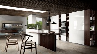 Mood di Composit presenta ante in monolaccato bianco e in nobilitato rovere termico con taglio inclinato nella parte terminale per permettere un'apertura a gola. Si tratta di una cucina progettata per un pubblico giovane, con un ottimo rapporto qualità prezzo: la composizione nell’immagine costa 16.000 euro, Iva esclusa. www.composit.it Mood di Composit presenta ante in monolaccato bianco e in nobilitato rovere termico con taglio inclinato nella parte terminale per permettere un'apertura a gola. Si tratta di una cucina progettata per un pubblico giovane, con un ottimo rapporto qualità prezzo: la composizione nell’immagine costa 16.000 euro, Iva esclusa. www.composit.it