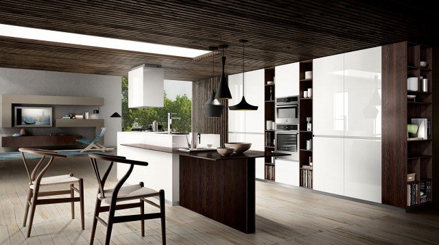 Mood di Composit presenta ante in monolaccato bianco e in nobilitato rovere termico con taglio inclinato nella parte terminale per permettere un'apertura a gola. Si tratta di una cucina progettata per un pubblico giovane, con un ottimo rapporto qualità prezzo: la composizione nell’immagine costa 16.000 euro, Iva esclusa. www.composit.it Mood di Composit presenta ante in monolaccato bianco e in nobilitato rovere termico con taglio inclinato nella parte terminale per permettere un'apertura a gola. Si tratta di una cucina progettata per un pubblico giovane, con un ottimo rapporto qualità prezzo: la composizione nell’immagine costa 16.000 euro, Iva esclusa. www.composit.it
