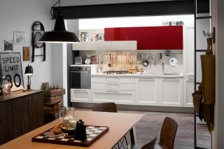 cucina in finitura Link Rovere Bianco Tablet di Veneta Cucine cucina in finitura Link Rovere Bianco Tablet di Veneta Cucine