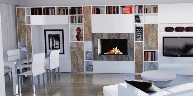 Parete attrezzata per il living cose di casa Parete living