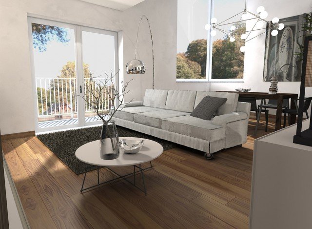 Protagonista dell’ambiente il divano Abeerden di Officinadesign Lema, rilettura in chiave contemporanea degli imbottiti dalle linee tradizionali, con seduta ampia e confortevole e dettagli sartoriali: ad esempio la fodera ripiegata morbidamente sui braccioli e le cuciture dei cuscini a coda di topo. Una rivisitazione che racchiude un cuore tecnicamente attuale, grazie all’imbottitura di poliuretano e fibra ecologica anallergica. A servizio del divano l’aereo tavolino Mr. Zheng (design Roberto Lazzeroni) in versione tonda, con piano laccato e struttura di tondino di acciaio dal simmetrico gioco di incastri ad effetto bambù, di sapore vagamente orientale. La zona pranzo è organizzata con il tavolo allungabile Thera (design Massimo Molteni e Carlo Marelli), scelto per la matericità del rovere termotrattato, e con le sedie Bai Lu (design Neri & Hu) di elegante purezza formale: struttura portante di frassino laccato nero a poro aperto e seduta ottenuta con un sottile foglio di legno laccato curvato. Protagonista dell’ambiente il divano Abeerden di Officinadesign Lema, rilettura in chiave contemporanea degli imbottiti dalle linee tradizionali, con seduta ampia e confortevole e dettagli sartoriali: ad esempio la fodera ripiegata morbidamente sui braccioli e le cuciture dei cuscini a coda di topo. Una rivisitazione che racchiude un cuore tecnicamente attuale, grazie all’imbottitura di poliuretano e fibra ecologica anallergica. A servizio del divano l’aereo tavolino Mr. Zheng (design Roberto Lazzeroni) in versione tonda, con piano laccato e struttura di tondino di acciaio dal simmetrico gioco di incastri ad effetto bambù, di sapore vagamente orientale. La zona pranzo è organizzata con il tavolo allungabile Thera (design Massimo Molteni e Carlo Marelli), scelto per la matericità del rovere termotrattato, e con le sedie Bai Lu (design Neri & Hu) di elegante purezza formale: struttura portante di frassino laccato nero a poro aperto e seduta ottenuta con un sottile foglio di legno laccato curvato.