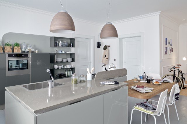 cucina grigia Carrera.Go Plus di Veneta Cucine cucina grigia Carrera.Go Plus di Veneta Cucine