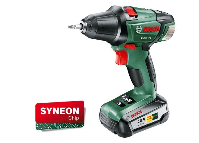 Il trapano-avvitatore a batteria PSR 18 LI-2 di Bosch possiede 25 posizioni di regolazione della coppia di serraggio per l'avvitamento e ad 1 per la foratura. I diametri di foratura massimi sono di 35 mm nel legno e di 10 mm nell'acciaio. 2 Velocità: 400 giri/min – 1.250 giri/min. Coppia di serraggio: 25 Nm. Mandrino autoserrante. Batteria al litio: 18 V/1,5 Ah. Prezzo consigliato 179,00 euro (Kit completo di: Trapano/Avvitatore, 1 Batteria 18V/1,5 Ah, 1 Caricabatteria rapido da 1 ora AL2215 e Valigetta). www.bosch.it Il trapano-avvitatore a batteria PSR 18 LI-2 di Bosch possiede 25 posizioni di regolazione della coppia di serraggio per l'avvitamento e ad 1 per la foratura. I diametri di foratura massimi sono di 35 mm nel legno e di 10 mm nell'acciaio. 2 Velocità: 400 giri/min – 1.250 giri/min. Coppia di serraggio: 25 Nm. Mandrino autoserrante. Batteria al litio: 18 V/1,5 Ah. Prezzo consigliato 179,00 euro (Kit completo di: Trapano/Avvitatore, 1 Batteria 18V/1,5 Ah, 1 Caricabatteria rapido da 1 ora AL2215 e Valigetta). www.bosch.it