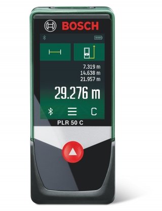 Il laser di Bosch presenta una connessione Bluetooth (compatibile con dispositivi iOS e Android di ultime generazioni). Rileva distanze e lunghezze fino a 50 m. Calcolo di superfici e volumi, misurazione in continuo incluso valore min/max, misurazioni indirette, misurazioni inclinazione, funzione bolla, selezione del punto di misurazione e funzione “Help” di supporto. Possibilità di memorizzare 10 risultati, sommarli e/o sottrarli. Schermo touchscreen a colori da 2,4″, diodo laser 635 nm classe 2; in dotazione: 2 batterie LR03 da 1,5 V (AAA), custodia protettiva. Prezzo 149,95 euro. www.bosch.it. In vendita su www.amazon.it Il laser di Bosch presenta una connessione Bluetooth (compatibile con dispositivi iOS e Android di ultime generazioni). Rileva distanze e lunghezze fino a 50 m. Calcolo di superfici e volumi, misurazione in continuo incluso valore min/max, misurazioni indirette, misurazioni inclinazione, funzione bolla, selezione del punto di misurazione e funzione “Help” di supporto. Possibilità di memorizzare 10 risultati, sommarli e/o sottrarli. Schermo touchscreen a colori da 2,4″, diodo laser 635 nm classe 2; in dotazione: 2 batterie LR03 da 1,5 V (AAA), custodia protettiva. Prezzo 149,95 euro. www.bosch.it. In vendita su www.amazon.it