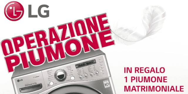 Compri una maxi lavatrice, ricevi in regalo un piumone e un ... Compri una maxi lavatrice, ricevi in regalo un piumone e un ...