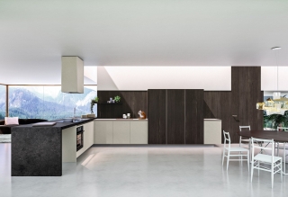 cucina con penisola Way di Snaidero cucina con penisola Way di Snaidero