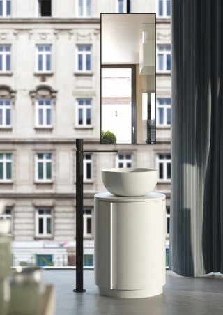 mobile lavabo tondo a libera installazione Tiberino di Cielo in legno mobile lavabo tondo a libera installazione Tiberino di Cielo in legno