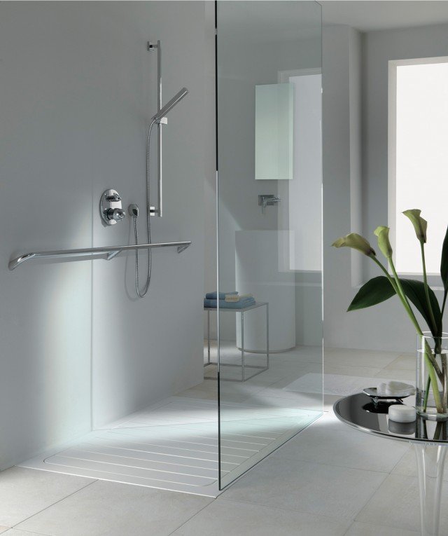 piatto doccia Plank di Ponte Giulio con doghe in HI-MACS® piatto doccia Plank di Ponte Giulio con doghe in HI-MACS®