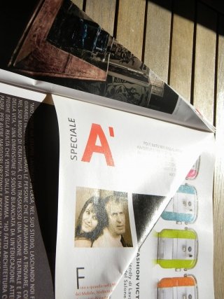 e poi di nuovo la parte piegata ancora su se stessa