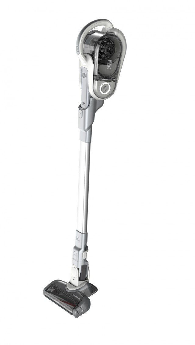 Il modello di scopa ricaricabile con ORA Technology® di BLACK+DECKER™ da 21.6 v con kit estensione è disponibile nei tre colori rosso, bianco o nero. Con tecnologia a litio ha una forza di aspirazione fino a 40 aw**, senza perdere forza durante l’uso. Anch’esso dotato di tecnologia multiciclonica 12-Air-Cyclone e aspiratore portatile separabile, si trasforma da scopa a batteria in comodo aspiratutto con capacità fino a 450 ml. Dotato di contenitore amovibile per una più facile pulizia, la scopa ricaricabile ha una testa pulente snodabile per la massima manovrabilità e una base per la ricarica a muro veloce con funzione Eco Mode. Tra gli accessori in dotazione: bocchetta a lancia estensibile integrata e doppia spazzolina insieme al filtro di ricambio. Il modello di scopa ricaricabile con ORA Technology® di BLACK+DECKER™ da 21.6 v con kit estensione è disponibile nei tre colori rosso, bianco o nero. Con tecnologia a litio ha una forza di aspirazione fino a 40 aw**, senza perdere forza durante l’uso. Anch’esso dotato di tecnologia multiciclonica 12-Air-Cyclone e aspiratore portatile separabile, si trasforma da scopa a batteria in comodo aspiratutto con capacità fino a 450 ml. Dotato di contenitore amovibile per una più facile pulizia, la scopa ricaricabile ha una testa pulente snodabile per la massima manovrabilità e una base per la ricarica a muro veloce con funzione Eco Mode. Tra gli accessori in dotazione: bocchetta a lancia estensibile integrata e doppia spazzolina insieme al filtro di ricambio.