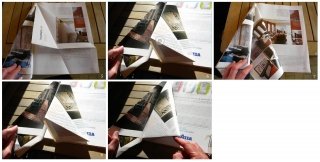 in fine pieghiamo verso l’interno anche l’ultima parte del foglio ( la parte di fondo)