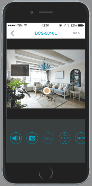 screenshot iPhone 6 Monitor 360 app gratuita mydlink Home screenshot iPhone 6 Monitor 360 app gratuita mydlink Home