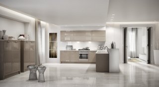 cucina laccata lucido biscotto Olympia di Berloni cucina laccata lucido biscotto Olympia di Berloni
