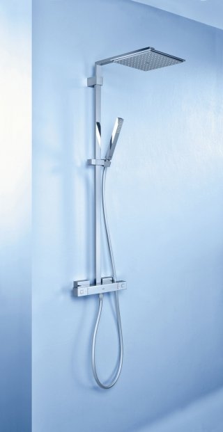 sistema doccia tutto in uno Euphoria Cube System XXL 230 di Grohe dotato di tecnologia EcoJoy® sistema doccia tutto in uno Euphoria Cube System XXL 230 di Grohe dotato di tecnologia EcoJoy®