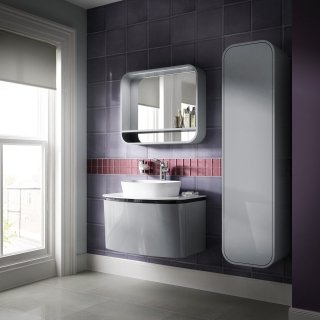specchio bagno con mensola serie Dea ideal standard con luce integrata nel top specchio bagno con mensola serie Dea ideal standard con luce integrata nel top