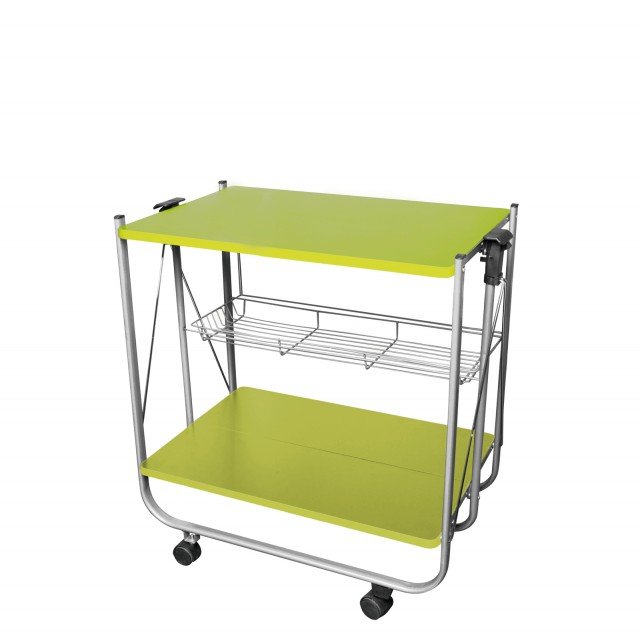 Salvaspazio di Maiuguali ha la struttura in metallo e i piani in Mdf verde acido; è pieghevole per poterlo riporre facilmente quando non serve. Misura L 69 x P 40 x H 68 cm. Prezzo 114 euro. www.maiuguali.it Salvaspazio di Maiuguali ha la struttura in metallo e i piani in Mdf verde acido; è pieghevole per poterlo riporre facilmente quando non serve. Misura L 69 x P 40 x H 68 cm. Prezzo 114 euro. www.maiuguali.it