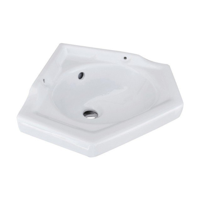 lavandino a colonna ad angolo monoforo di Leroy Merlin in ceramica bianca con troppopieno lavandino a colonna ad angolo monoforo di Leroy Merlin in ceramica bianca con troppopieno