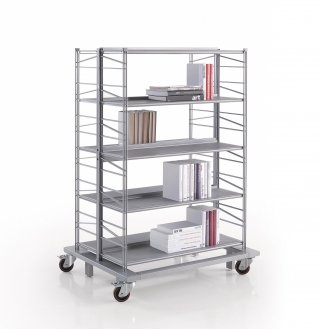 Monnalisa di Caimi Brevetti è un carrello grande ideato per le biblioteche, ma non solo… Ha la struttura in acciaio verniciato e i ripiani in lamiera; le ruote sono in gomma e dotate di freno. Misura L 107 x P 83 x H 155 cm. Prezzo 1.940 euro. www.caimi.com Monnalisa di Caimi Brevetti è un carrello grande ideato per le biblioteche, ma non solo… Ha la struttura in acciaio verniciato e i ripiani in lamiera; le ruote sono in gomma e dotate di freno. Misura L 107 x P 83 x H 155 cm. Prezzo 1.940 euro. www.caimi.com