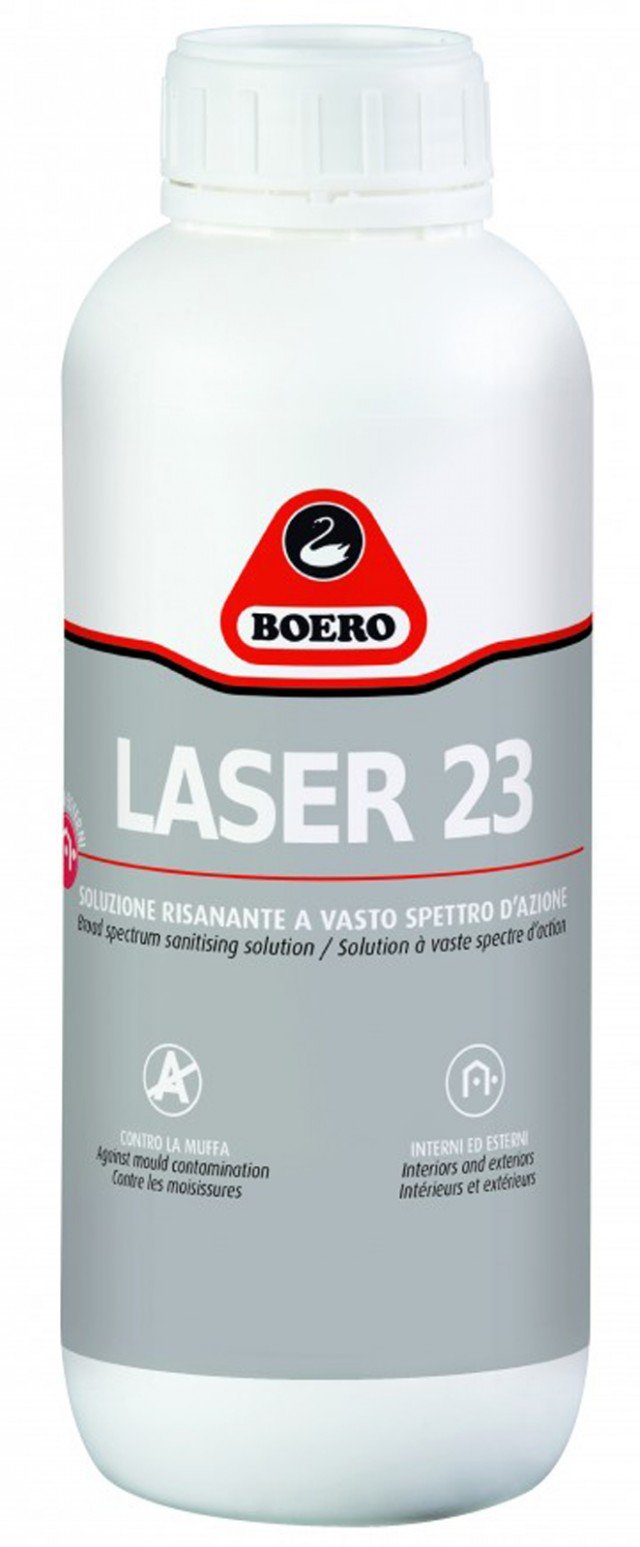 detergente antimuffa da applicare anche su pareti interne Laser 23 di Boero Bartolomeo detergente antimuffa da applicare anche su pareti interne Laser 23 di Boero Bartolomeo