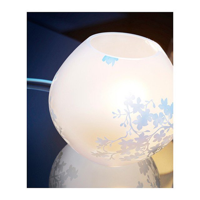abat jour Knubbig di Ikea in vetro decori floreali abat jour Knubbig di Ikea in vetro decori floreali
