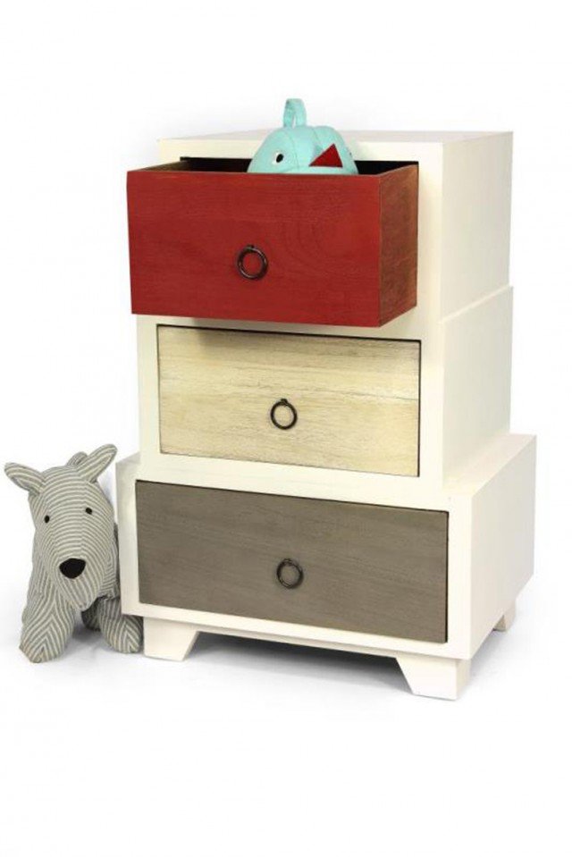 LK-03 di Novità Home Per contenere la biancheria o piccoli giochi, ecco la cassettiera con tre cassetti colorati in legno di pawlonia proposta da Novità Home. Le misure sono L 42 x P 32 x H 63. Prezzo 113 euro. www.novitahome.com LK-03 di Novità Home Per contenere la biancheria o piccoli giochi, ecco la cassettiera con tre cassetti colorati in legno di pawlonia proposta da Novità Home. Le misure sono L 42 x P 32 x H 63. Prezzo 113 euro. www.novitahome.com