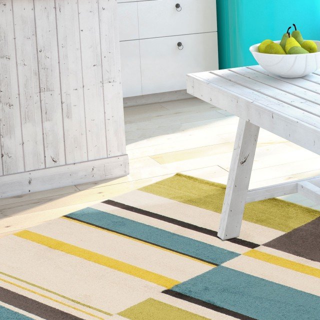 Tappeto Malmoe: Il disegno a forme regolari e asimmetriche lo rende perfetto per rallegrare il soggiorno, scolpendo volumi e spazi vitali. Dimensioni: 160 x 230 cm. Prezzo al pubblico: €149,00 Tappeto Malmoe: Il disegno a forme regolari e asimmetriche lo rende perfetto per rallegrare il soggiorno, scolpendo volumi e spazi vitali. Dimensioni: 160 x 230 cm. Prezzo al pubblico: €149,00