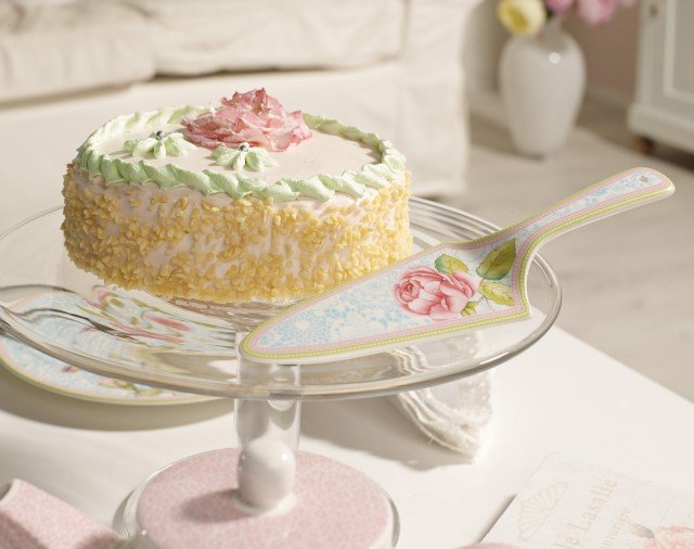 pala per torta con decoro floreale Rose Cottage di Villeroy & Boch pala per torta con decoro floreale Rose Cottage di Villeroy & Boch