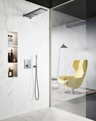 Il soffione anticalcare
in metallo Cascade di Paffoni
(www.paffoni.it) ha doppio getto, a pioggia e a cascata.
È in metallo, nelle finiture cromo, honey, honey gold spazzolato, steel looking,
bianco e nero opaco. Misura
L 53 x P 16 cm. Cromato
costa 516 euro + Iva. Il soffione anticalcare
in metallo Cascade di Paffoni
(www.paffoni.it) ha doppio getto, a pioggia e a cascata.
È in metallo, nelle finiture cromo, honey, honey gold spazzolato, steel looking,
bianco e nero opaco. Misura
L 53 x P 16 cm. Cromato
costa 516 euro + Iva.