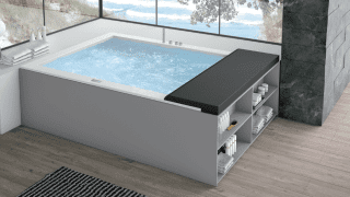 vasca Minerva di Hafro con seduta relax vasca Minerva di Hafro con seduta relax