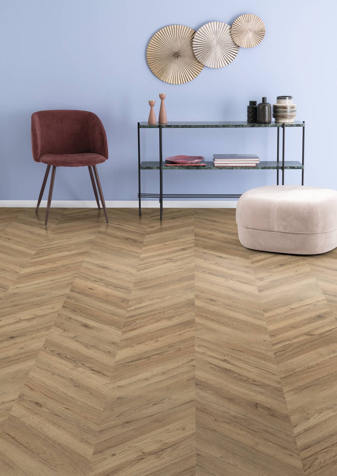 laminato effetto parquet spina di pesce rovere scuro Rillington di Iperceramica laminato effetto parquet spina di pesce rovere scuro Rillington di Iperceramica