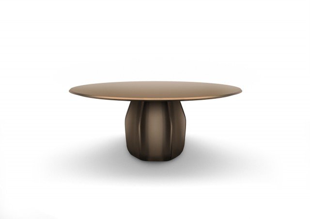 Asterias di Molteni è il nuovo tavolo firmato da Patricia Urquiola, la forma sinuosa e l'innovativo basamento composto da sei elementi lo rendono simile ad una scultura. É realizzato in legno curvato verniciato, il piano è suddiviso in quattro spicchi e forma un disegno incrociato, il bordo è arrotondato. È disponibile in due dimensioni. Misura ø 160 x H 74 cm. www.molteni.it Asterias di Molteni è il nuovo tavolo firmato da Patricia Urquiola, la forma sinuosa e l'innovativo basamento composto da sei elementi lo rendono simile ad una scultura. É realizzato in legno curvato verniciato, il piano è suddiviso in quattro spicchi e forma un disegno incrociato, il bordo è arrotondato. È disponibile in due dimensioni. Misura ø 160 x H 74 cm. www.molteni.it