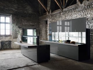 cucina grigia Genius Loci di Valcucine cucina grigia Genius Loci di Valcucine