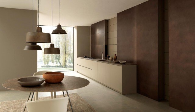 cucina aperta sul living Blade di Modulnova cucina aperta sul living Blade di Modulnova