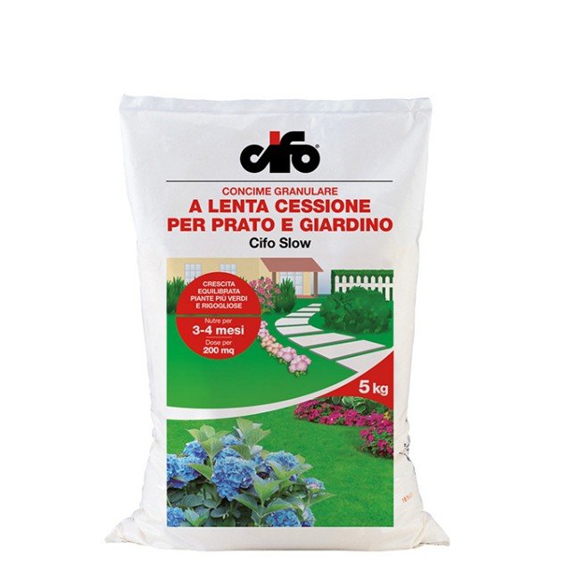 Cifo Slow è il concime granulare a lenta cessione per prato e giardino Cifo Slow è il concime granulare a lenta cessione per prato e giardino