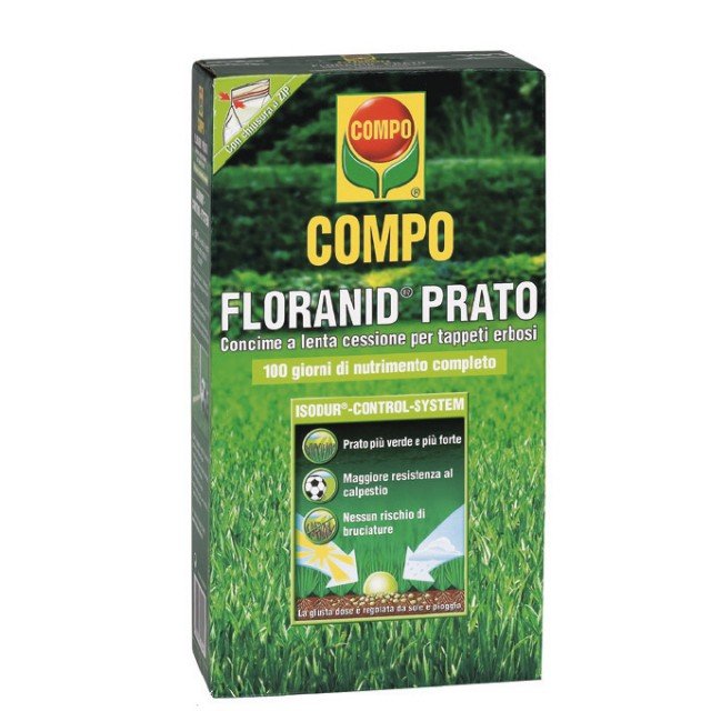 Compo Floranid Prato è il concime speciale a lenta cessione per tappeti erbosi Compo Floranid Prato è il concime speciale a lenta cessione per tappeti erbosi
