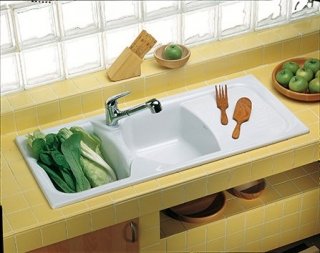 lavello cucina in ceramica da incasso con set troppopieno Danubio di Ceramica Dolomite lavello cucina in ceramica da incasso con set troppopieno Danubio di Ceramica Dolomite