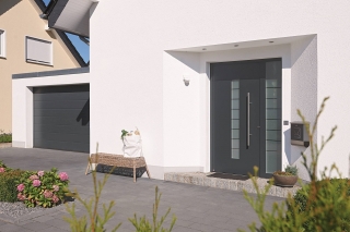 porta d’ingresso ThermoSafe di Hörmann con superficie complanare porta d’ingresso ThermoSafe di Hörmann con superficie complanare