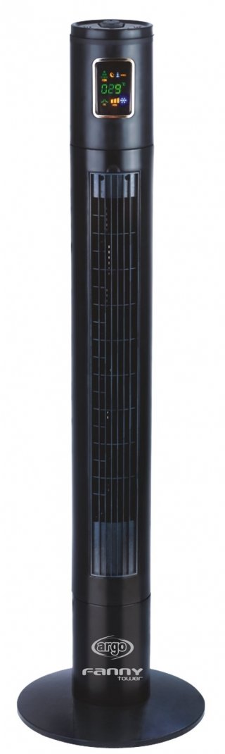 Nero lucido e dal design slim, il ventilatore da terra a torre Fanny Tower di Argoclima è alto 115 cm per garantire un effetto rinfrescante anche a lunghe distanze. Regolabile su tre velocità ha oscillazione di 80°. Prezzo 99,90 euro. www.argoclima.com Nero lucido e dal design slim, il ventilatore da terra a torre Fanny Tower di Argoclima è alto 115 cm per garantire un effetto rinfrescante anche a lunghe distanze. Regolabile su tre velocità ha oscillazione di 80°. Prezzo 99,90 euro. www.argoclima.com