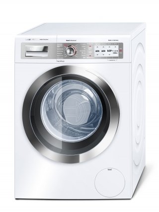 La lavatrice a carica frontale WAY28849II di Bosch è dotata di motore EcoSilence Drive, estremamente silenzioso ed efficiente che lava emettendo solo 47 decibel. Con capacità di carico di 9 kg e in classe di efficienza energetica A+++, ha sistema intelligente di dosaggio automatico del detersivo e ammorbidente. Misura L 60 x P 59 x H 85 cm. Prezzo 1.301,81 euro. www.bosch.it La lavatrice a carica frontale WAY28849II di Bosch è dotata di motore EcoSilence Drive, estremamente silenzioso ed efficiente che lava emettendo solo 47 decibel. Con capacità di carico di 9 kg e in classe di efficienza energetica A+++, ha sistema intelligente di dosaggio automatico del detersivo e ammorbidente. Misura L 60 x P 59 x H 85 cm. Prezzo 1.301,81 euro. www.bosch.it